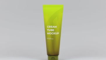Download Free Metal Cream Tube Mockup Free Package Mockups
