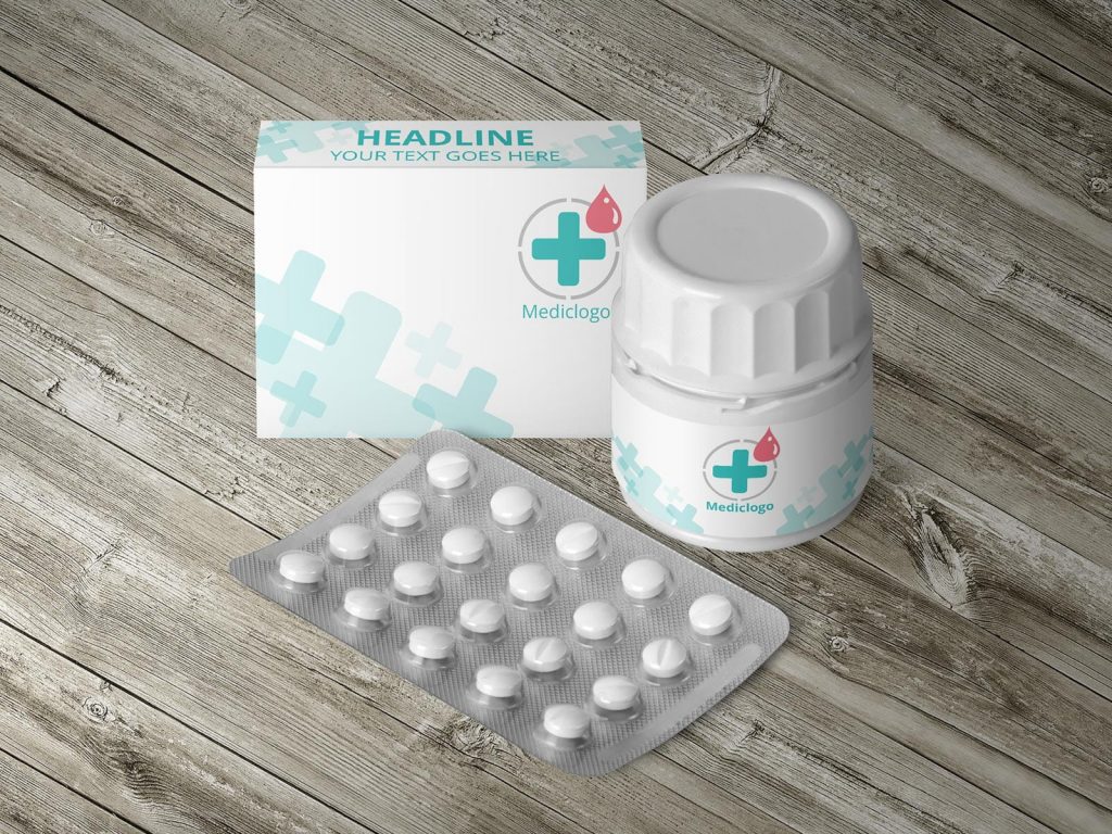 Medicine Packaging Mockup