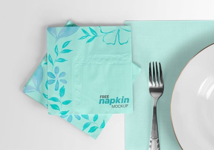 Free Napkin/Tissue Paper Mockup Free Package Mockups