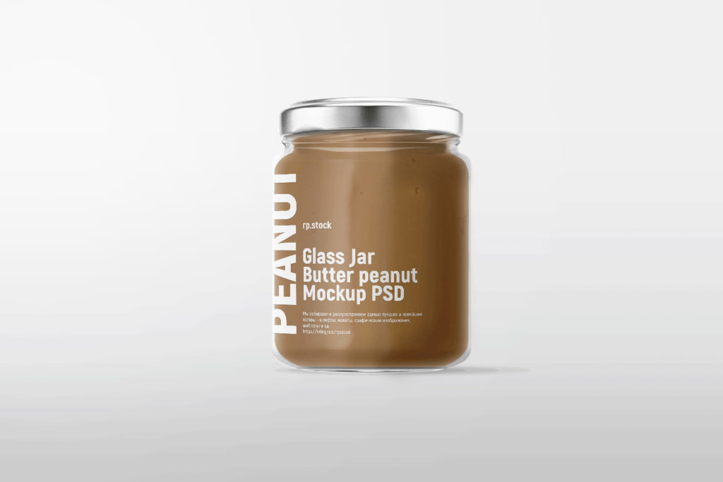 Butter Jar Bottle Mockup