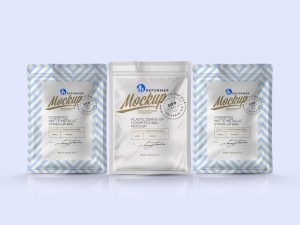 Small Pouch Packet Mockup