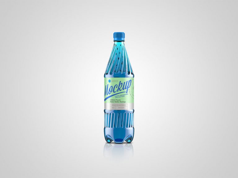 Plastic Water Bottle Mockup