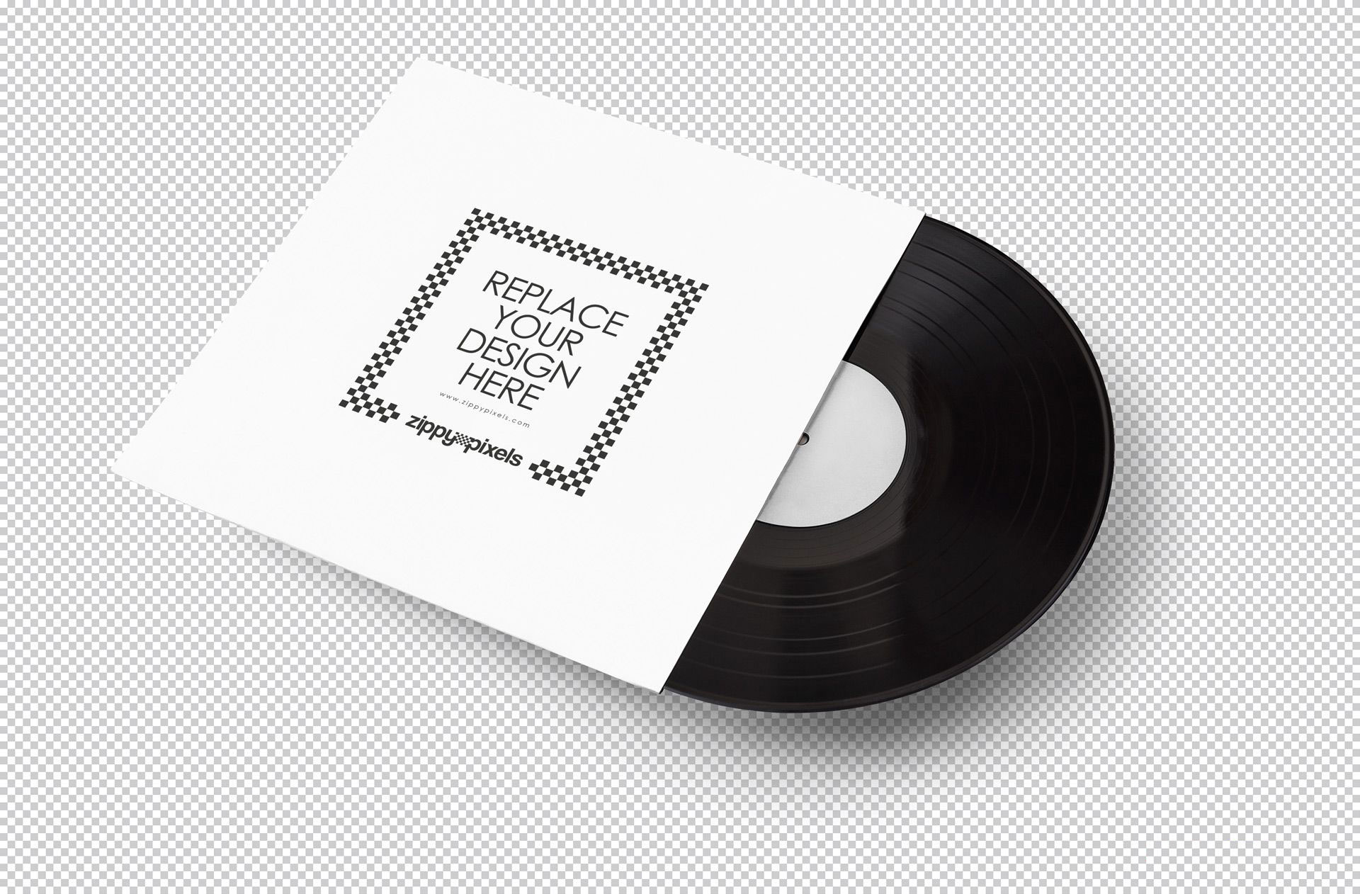 Vinyl Record Sleeve Cover Packaging Mockup