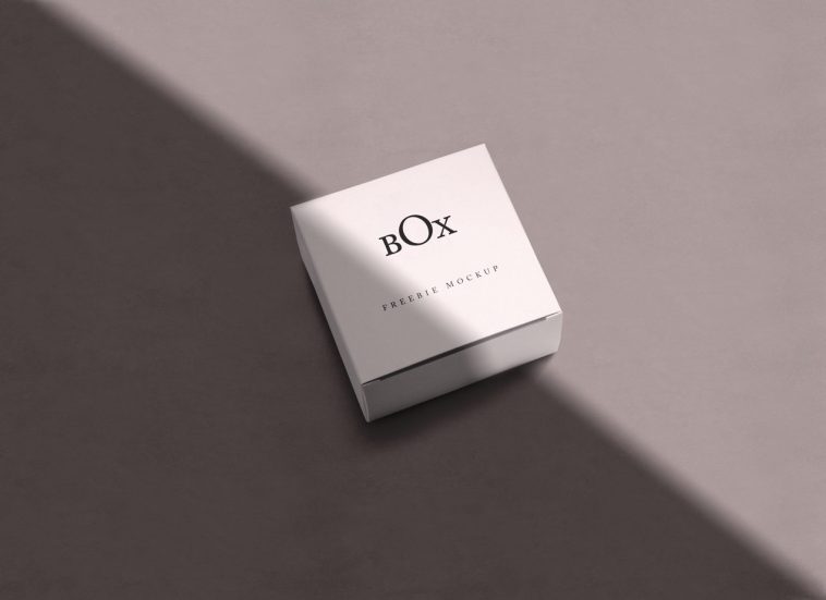 2 Free Square Paper Box Mockup Set Free Package Mockups