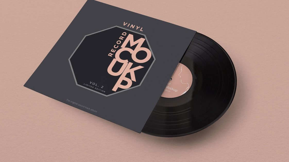 Vinyl Record Sleeve Packaging Mockup - Free Package Mockups
