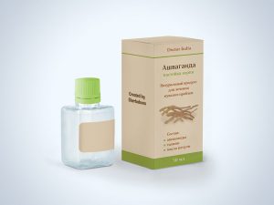 Free Box and Bottle Mockup