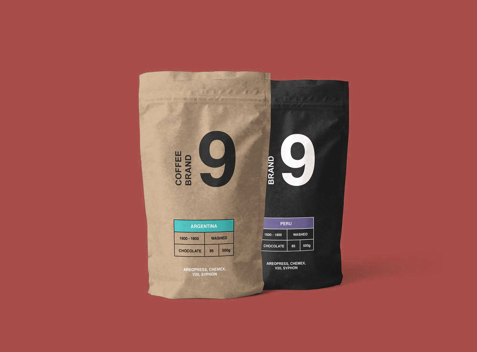 Free Kraft Paper Pouch Mockup