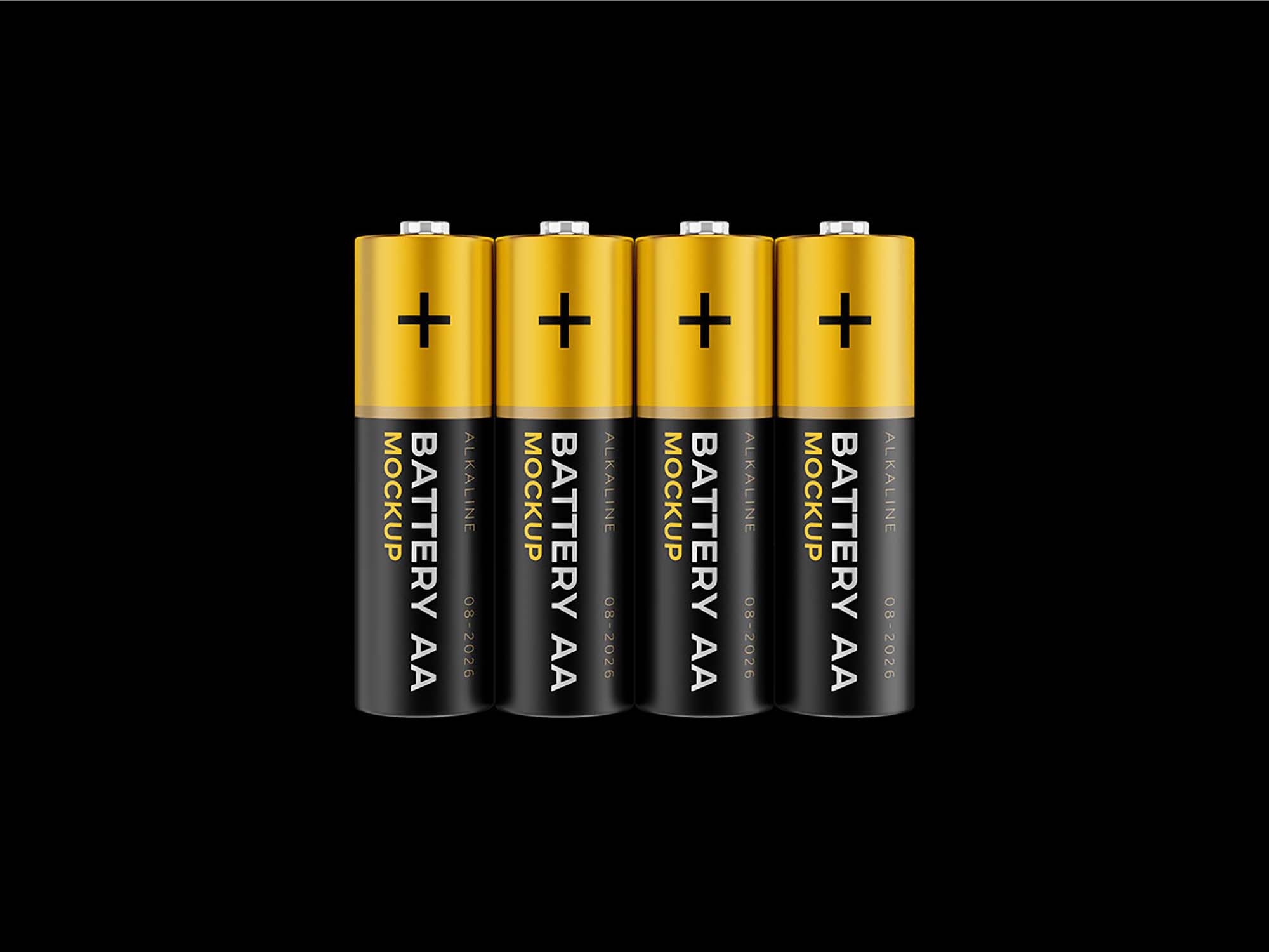 AA Battery Mockup