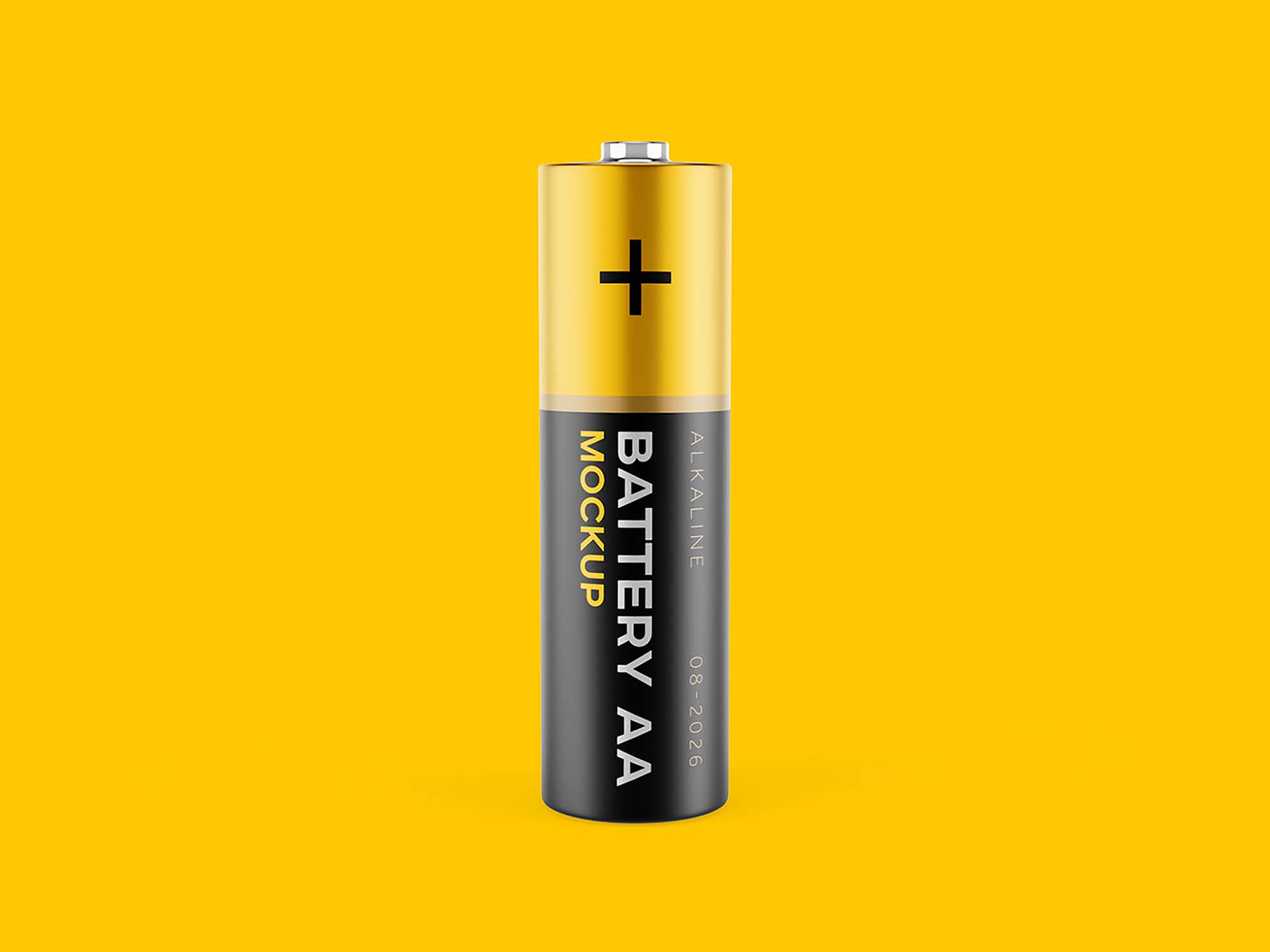 AA Battery Mockup