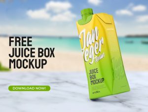 Free Juice Box Mockup​​​​​​​