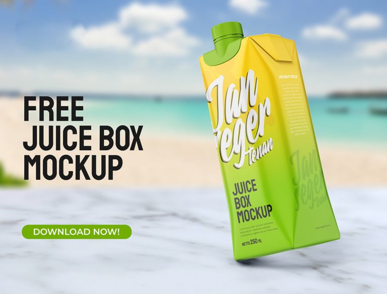 Free Juice Box Mockup​​​​​​​