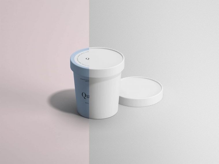 Download Free Ice Cream Paper Cup Mockup Free Package Mockups