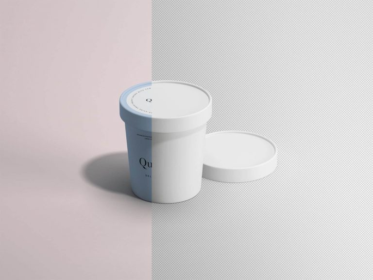 Ice Cream Paper Cup Mockup