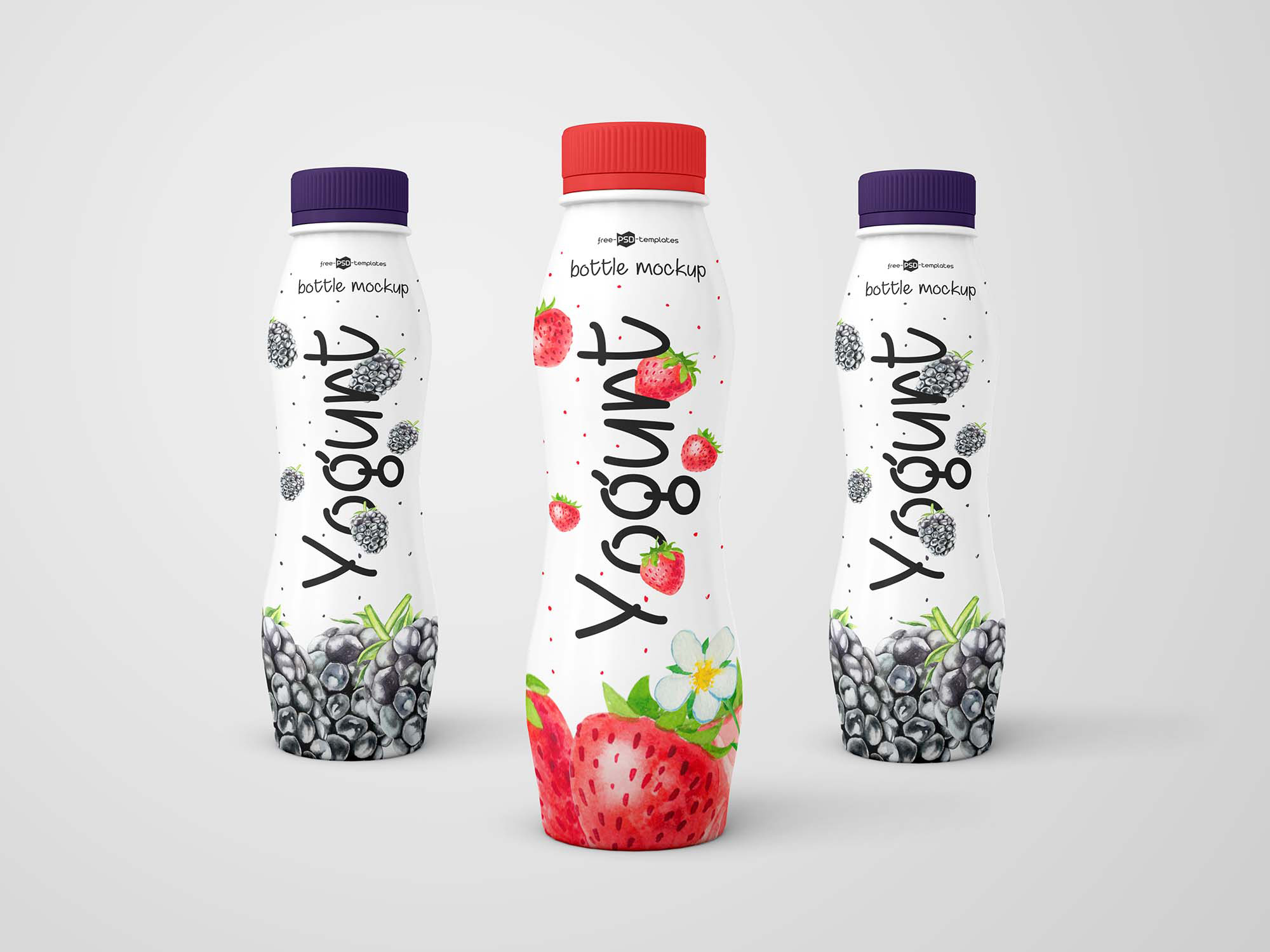 Yogurt Bottle Mockups