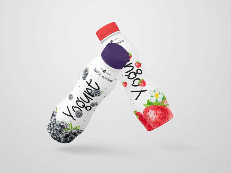 Yogurt Bottle Mockups