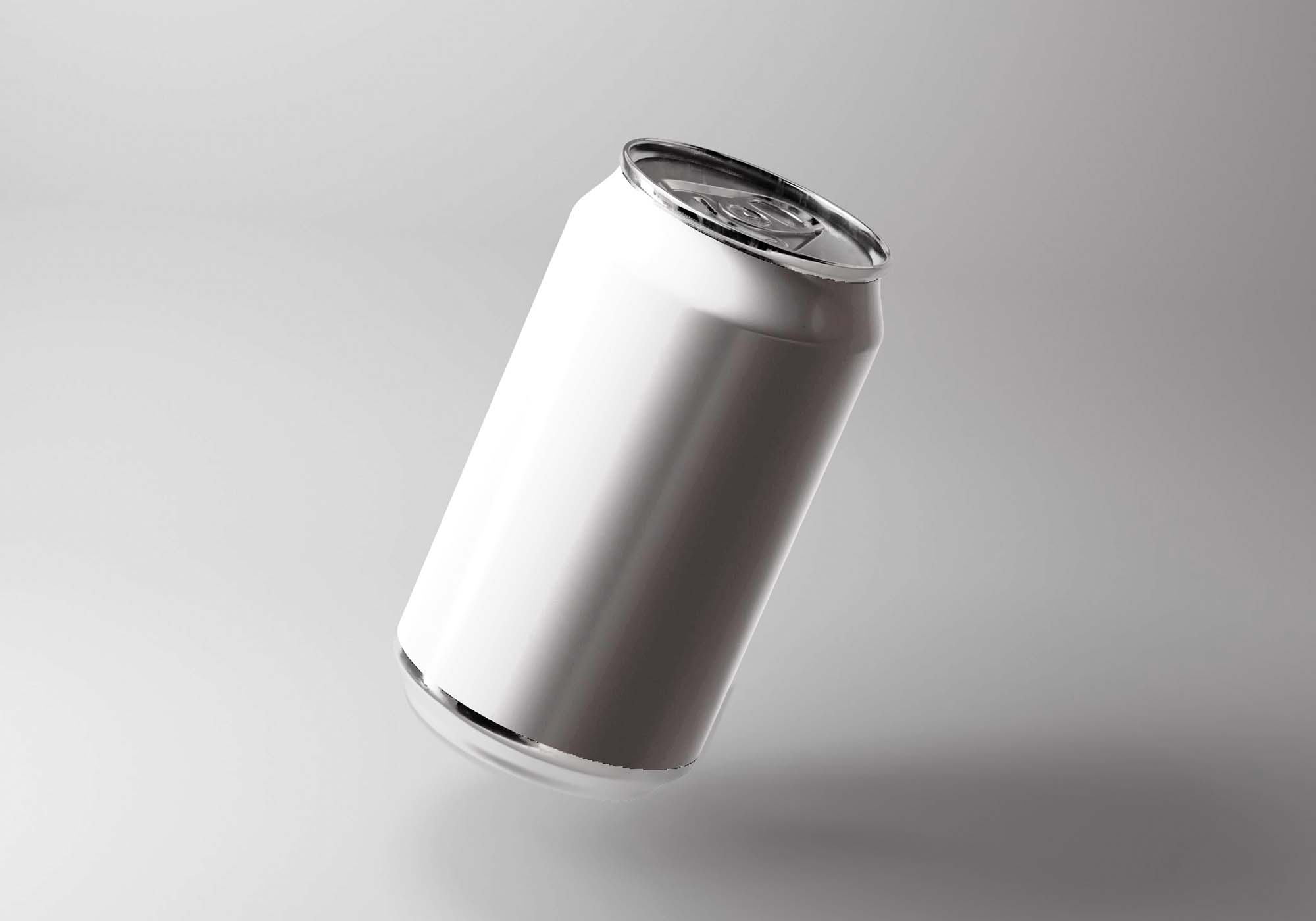 Free 3D Bottle Can Mockup