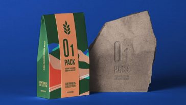 Download Free Simple Paper Bag Flour Packaging Mockup Free Package Mockups