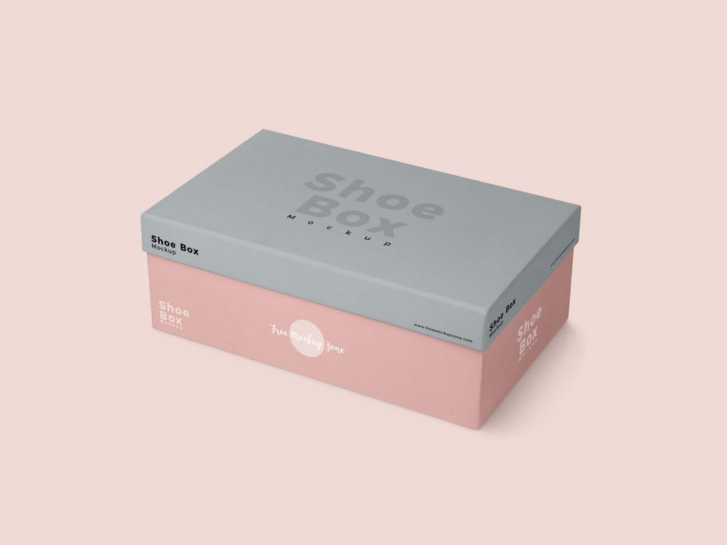 Shoe Box Package Mockup