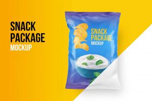 Snack Packaging Packet Mockup