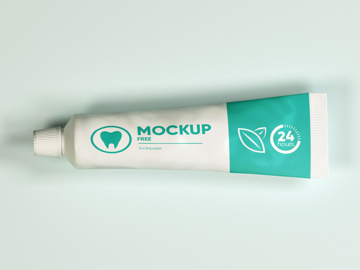 Toothpaste Packaging Tube Mockup