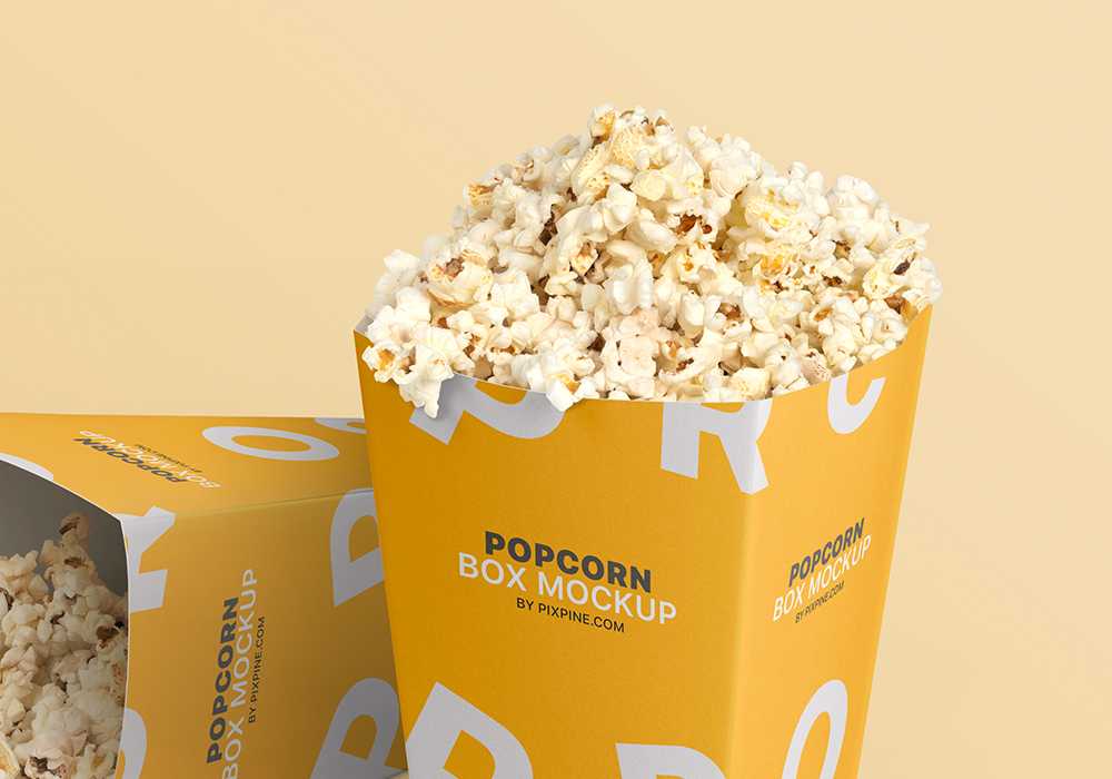 Popcorn Box Mockup