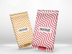 Free 2 Angles Snack Bar Mockup