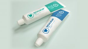 Toothpaste Packaging Tube Mockup