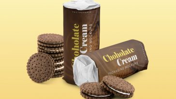 Download Biscuit Cookies Package Mockups