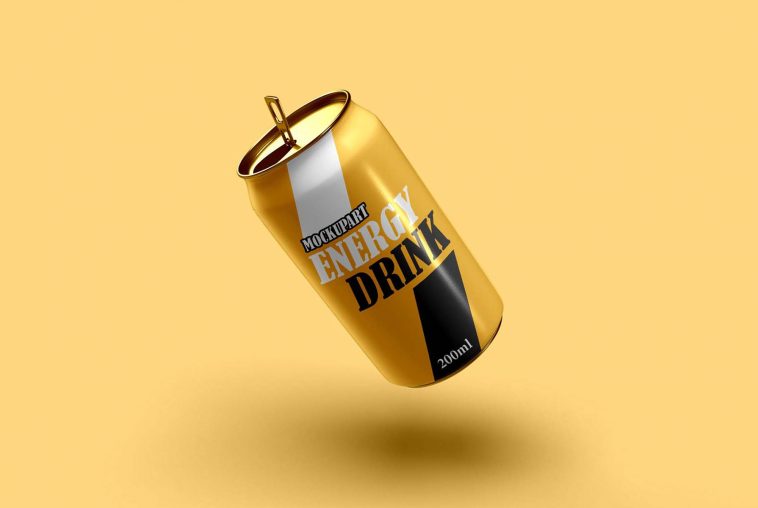 Download Free Floating Open Soda Can Mockup Free Package Mockups PSD Mockup Templates
