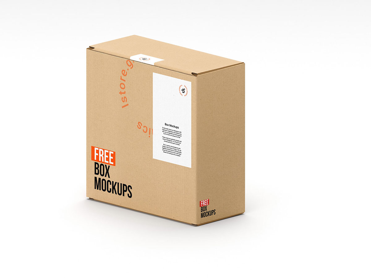 Free Mailing Boxes PSD Mockup