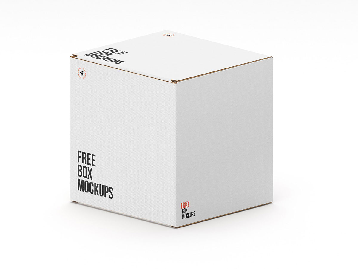 Free Boxes PSD Mockup