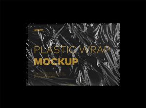 Plastic Wrap Texture Mockup PSD