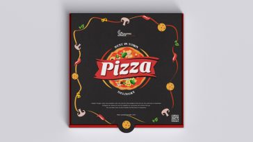 Small Pizza Box PSD Mockup, Opened and Closed – Original Mockups
