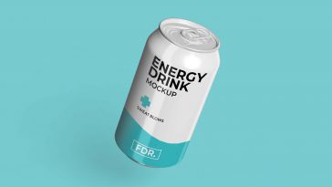Download Free Glossy Aluminum Can Mockup Free Package Mockups