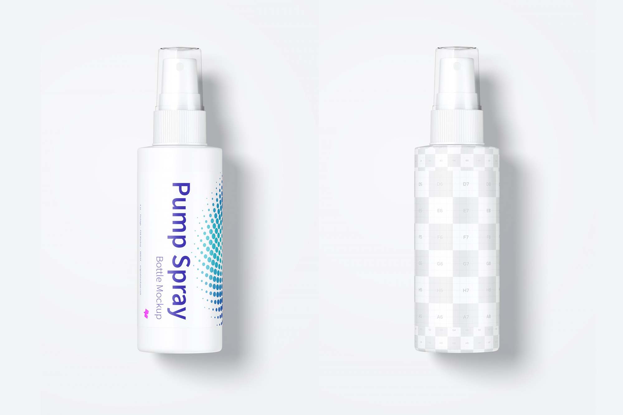 4 oz Pump Spray Bottle Mockup