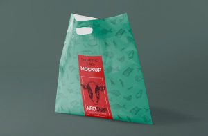 Free Plastic Shopping Bag Mockup