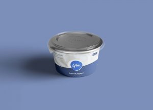 Free Yogurt Package Mockup