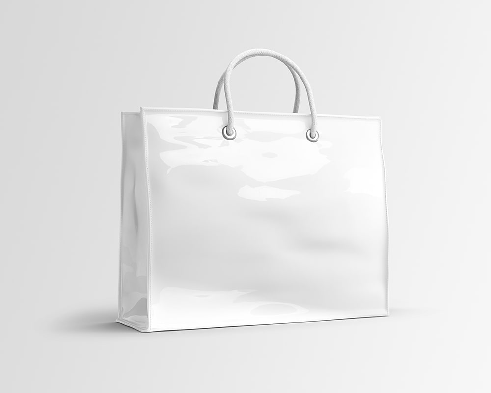 Free Vinyl Shopper Bag Mockup