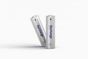 Free Two AA Batteries Mockup
