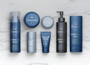 Free Cosmetic Mockup Scene Creator PSD