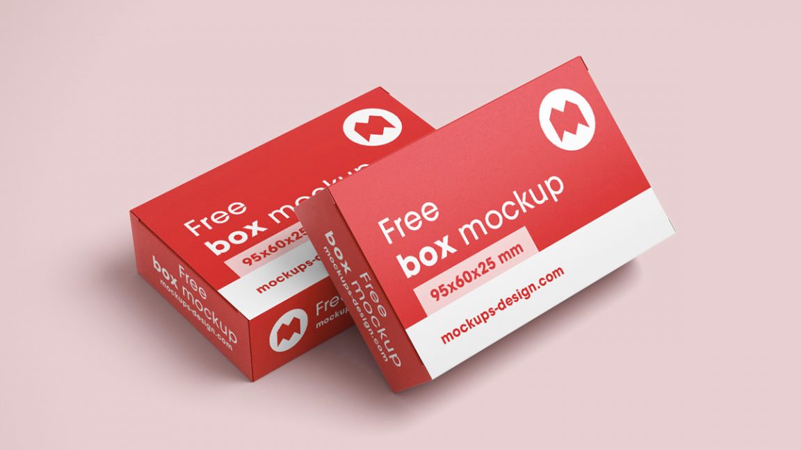 Free Slim Rectangle Box Packaging Mockup 3 set - Package Mockups