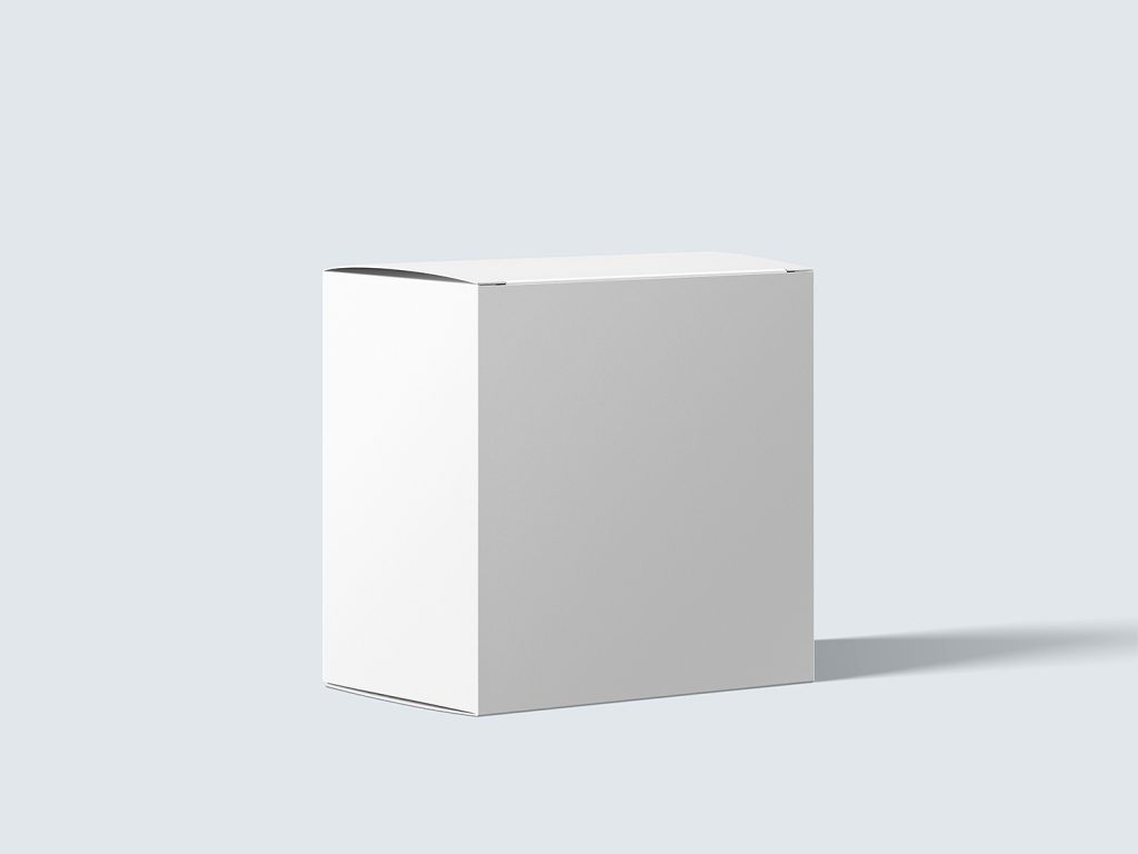 Free White Cardboard Paper Package Box Mockup