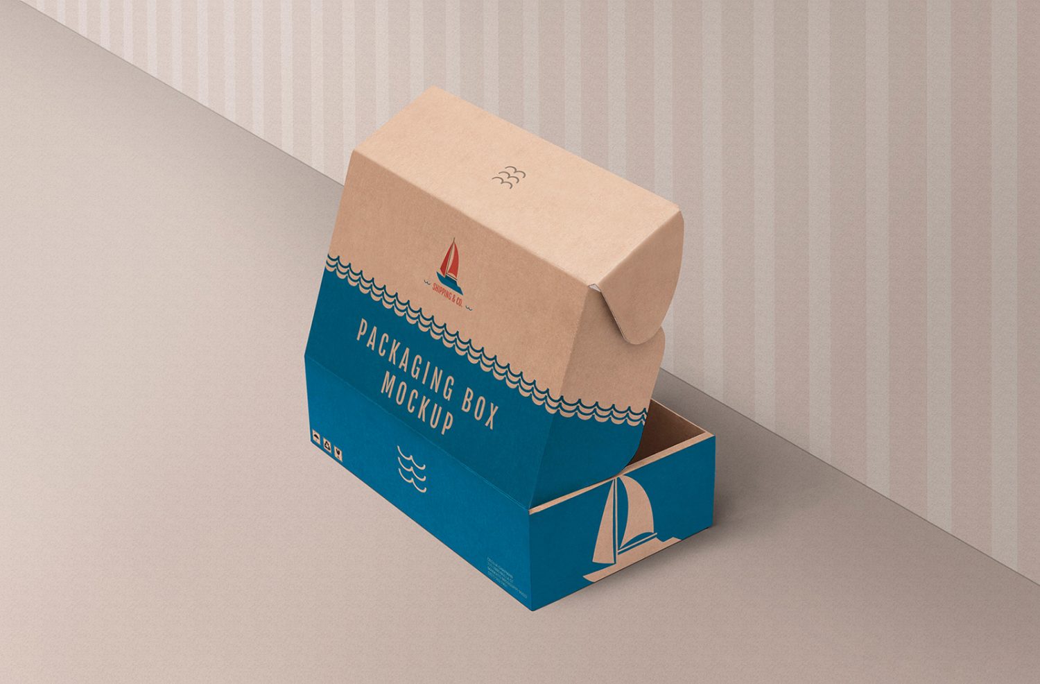 Shoe Product Packaging Box Mockup