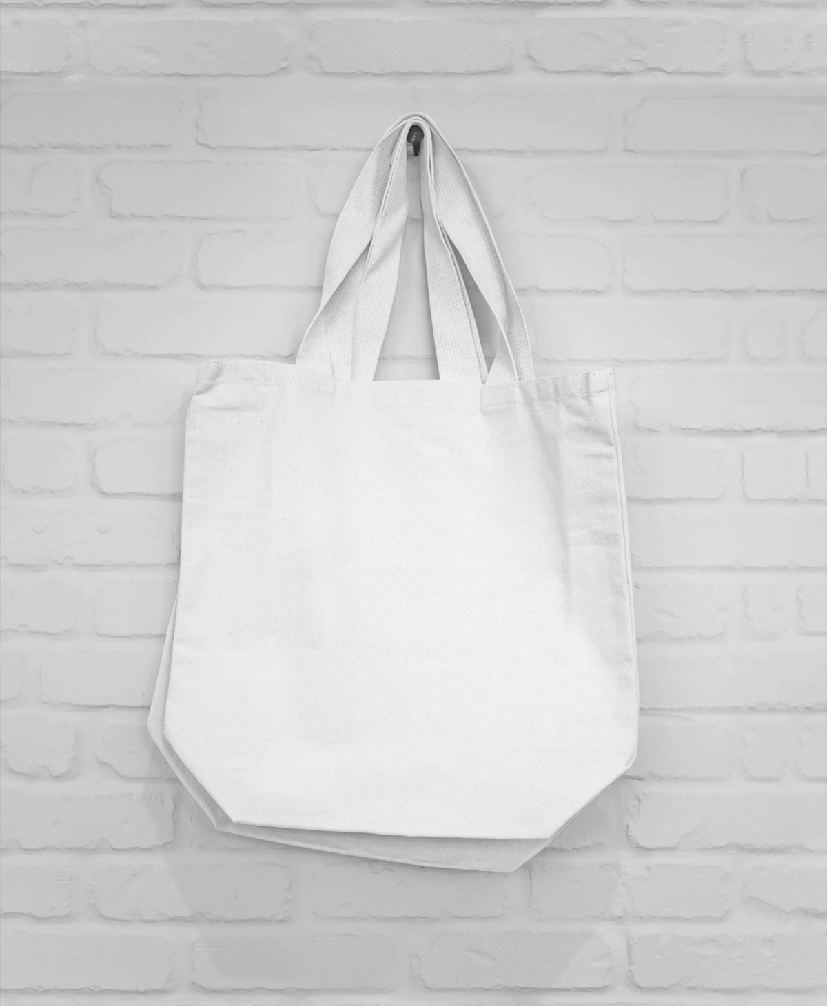 Free Hanging Canvas Bag Mockup