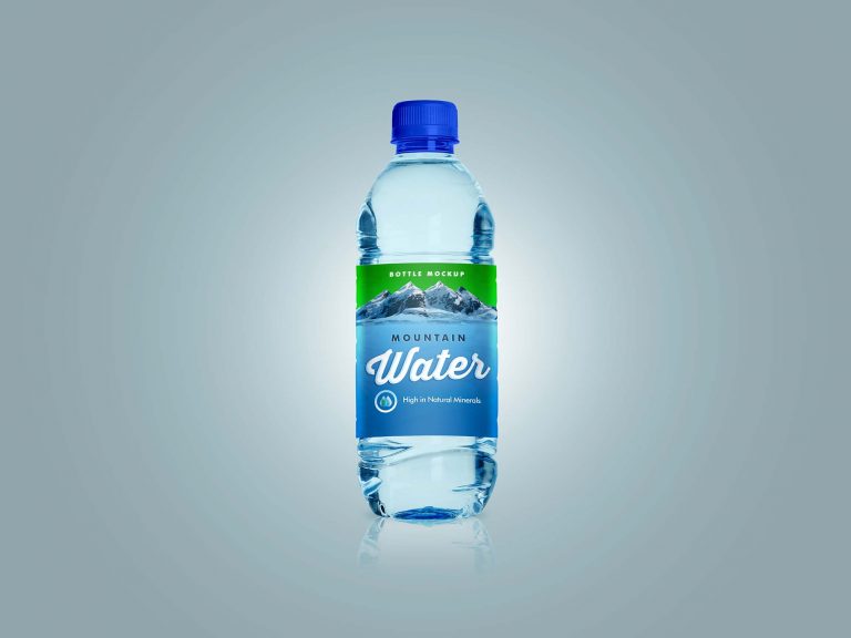 Free Small Water Pet Bottle Mockup