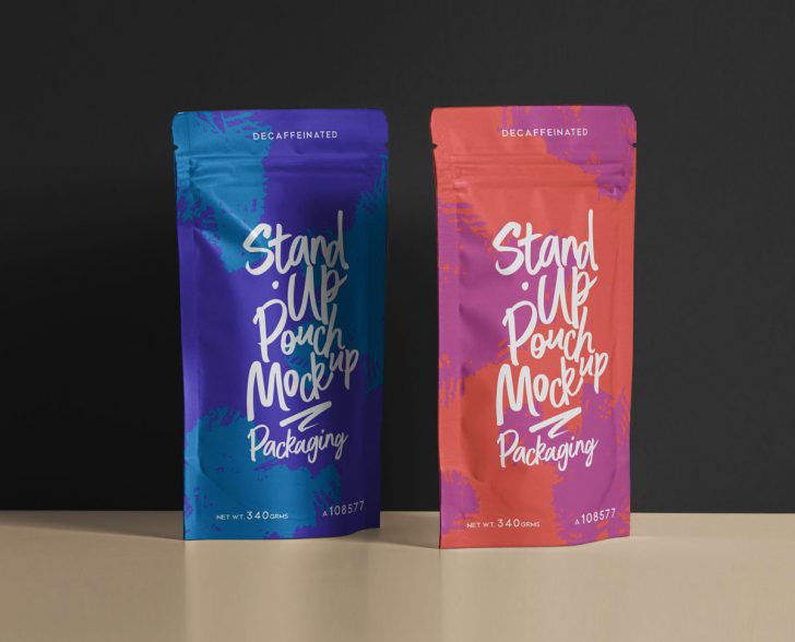Free Standup Pouch Packaging Mockup Set - Free PacageMockup