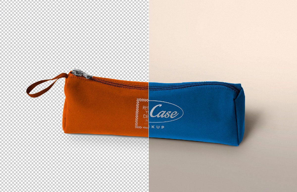 Free Pencil Case Bag Mockup