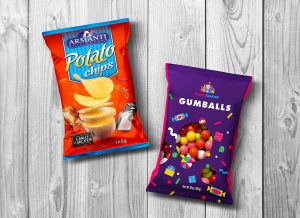 Free Snack Pack Pouch Packaging Mockup