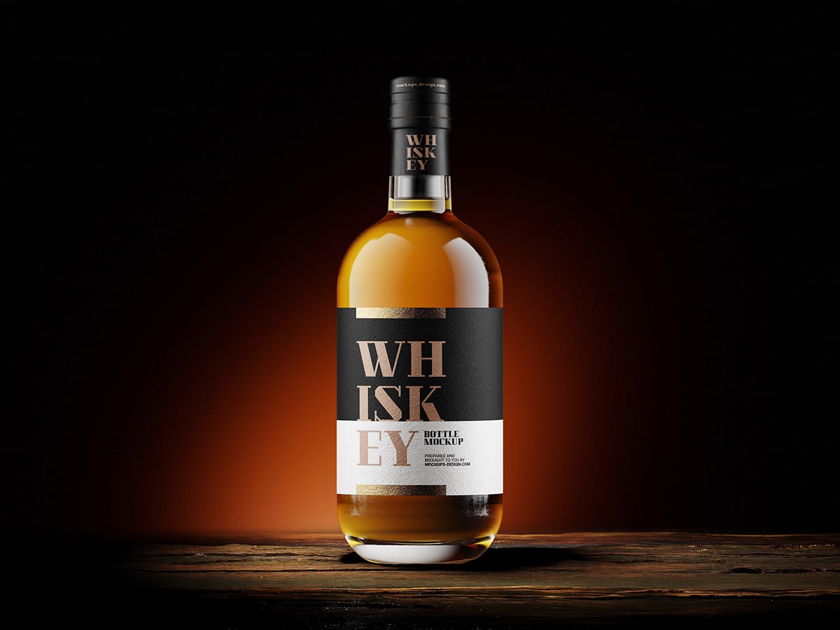 Whisky Bottle Mockup