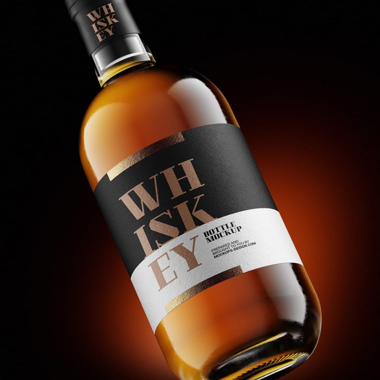 Whisky Bottle Mockup